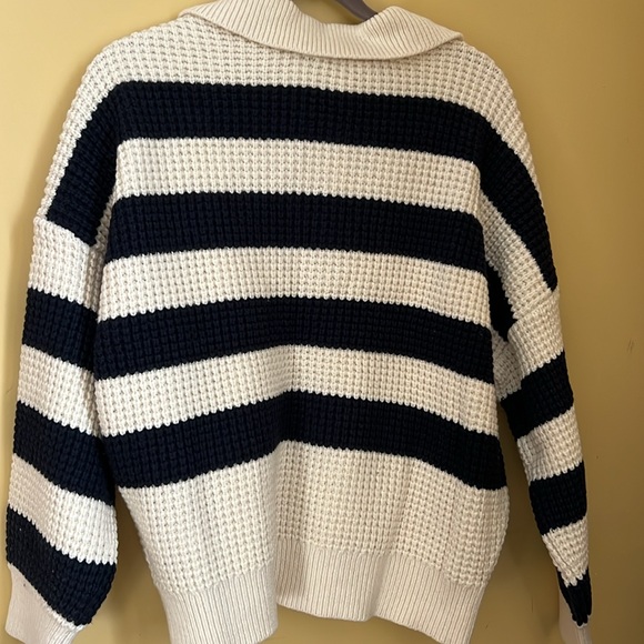 NWT Madewell waffle knit henley sweater - Picture 6 of 6